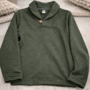 Old Navy Boys Shawl Collar Sweater Pullover Green Size L (10–12)
